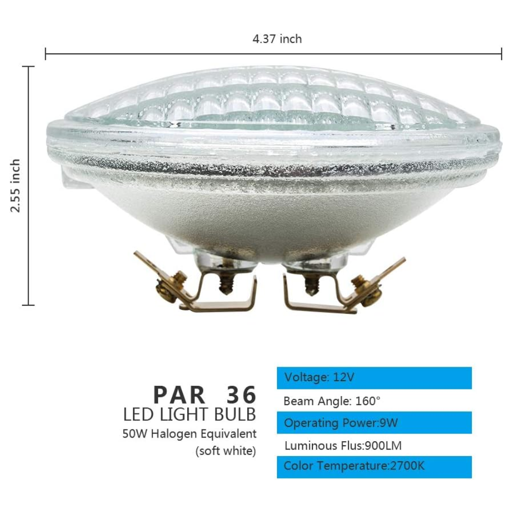 Outdoor Landscape Lighting LED 12V Low Voltage PAR36 Package Outdoor Landscape LED Bulbs Waterproof Flood Light Fixture