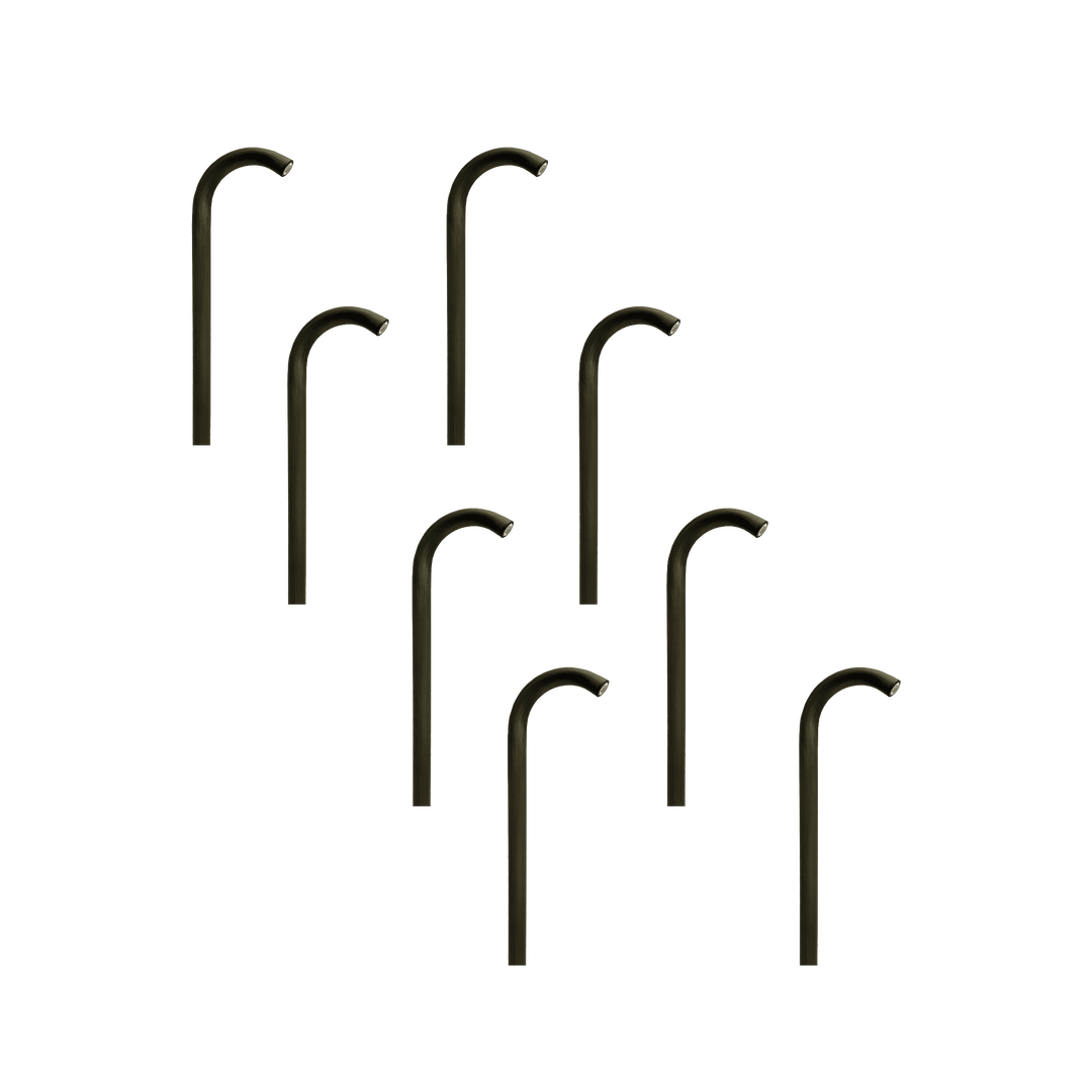 Outdoor Landscape Lighting LED 12V Low Voltage PLB21 4x/8x/12x Package Cast Brass 3W 3000K Warm White Integrated LED Cane Style Curved 12V Low Voltage Pathway Light Dark Brass 8 Pack