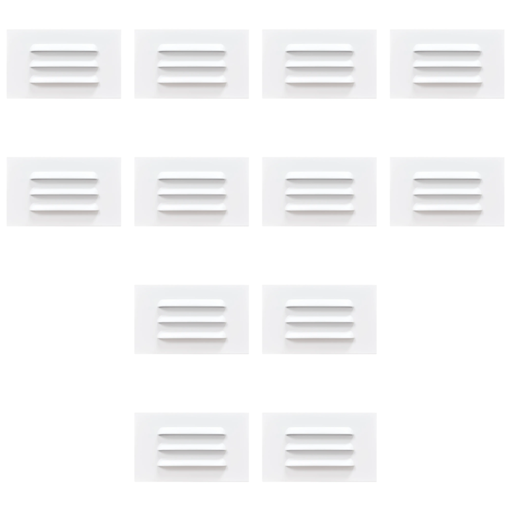 Outdoor Landscape Lighting LED 12V Low Voltage STA11 4x/8x/12x Package 3.5W 12V Low Voltage 3000K Warm White Integrated Rectangular Waterproof Horizontal LED Aluminum Step Light Wall Lighting Fixture White 12 pack