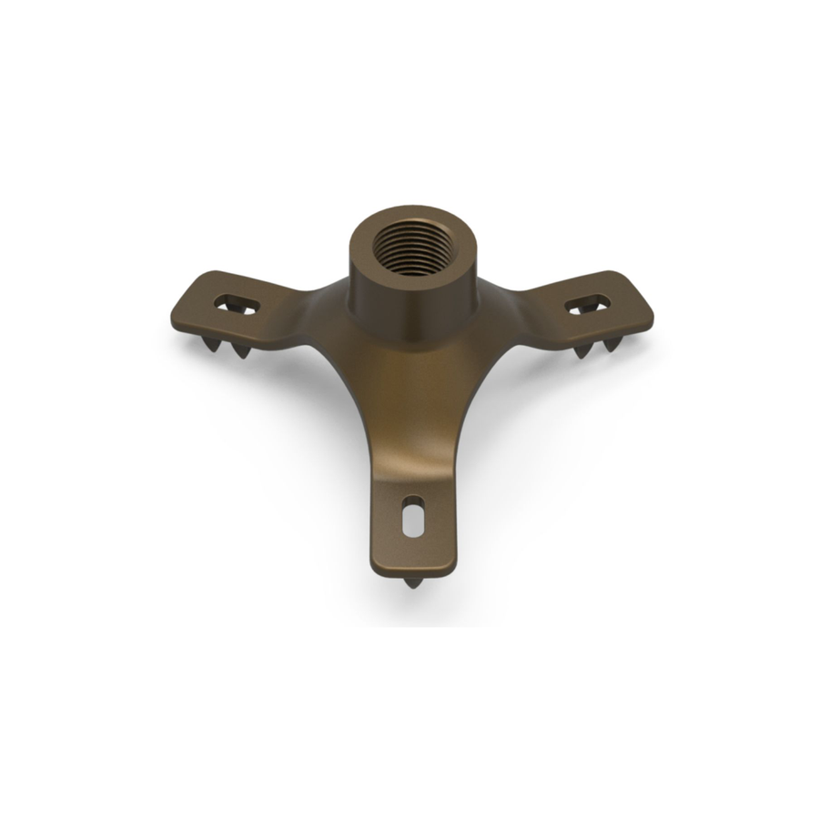 Outdoor Landscape Lighting LED 12V Low Voltage A02 Brass Surface Mount Y Bracket - Outdoor Mounting Accessory for Landscape Lighting Fixtures