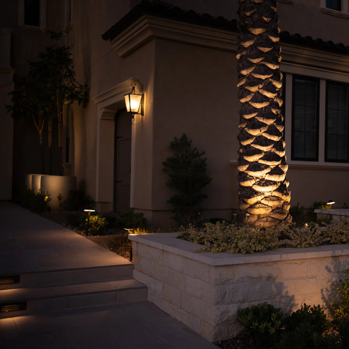 Outdoor Landscape Lighting LED 12V Low Voltage STBP04 Tulay Antique Brass Louvered Step Light Low Voltage Landscape Lighting