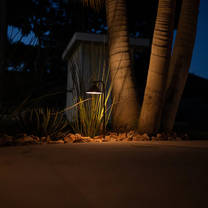 Outdoor Landscape Lighting LED 12V Low Voltage BPLP07 Tulay Bell Brass Path Light Low Voltage Landscape Lighting