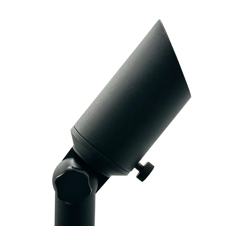 Outdoor Landscape Lighting LED 12V Low Voltage SPBP08 Mortirolo Black Brass Spotlight Low Voltage Outdoor Lighting