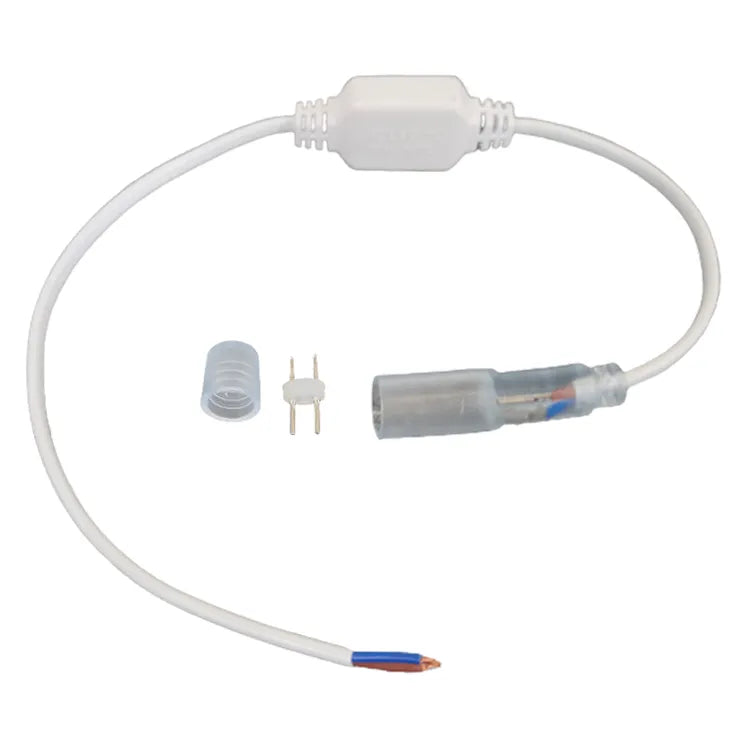 Outdoor Landscape Lighting LED 12V Low Voltage RL100 DC Connectors and DC-to-AC 50W Max Connector for 12V LED Low Voltage Rope Lights Outdoor IP65