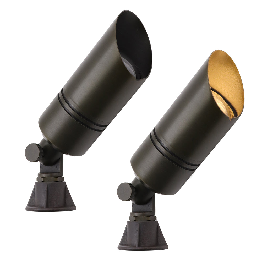 Outdoor Landscape Lighting LED 12V Low Voltage AL05B MR16 Low Voltage Brass Directional Spot Light Outdoor Landscape Lighting