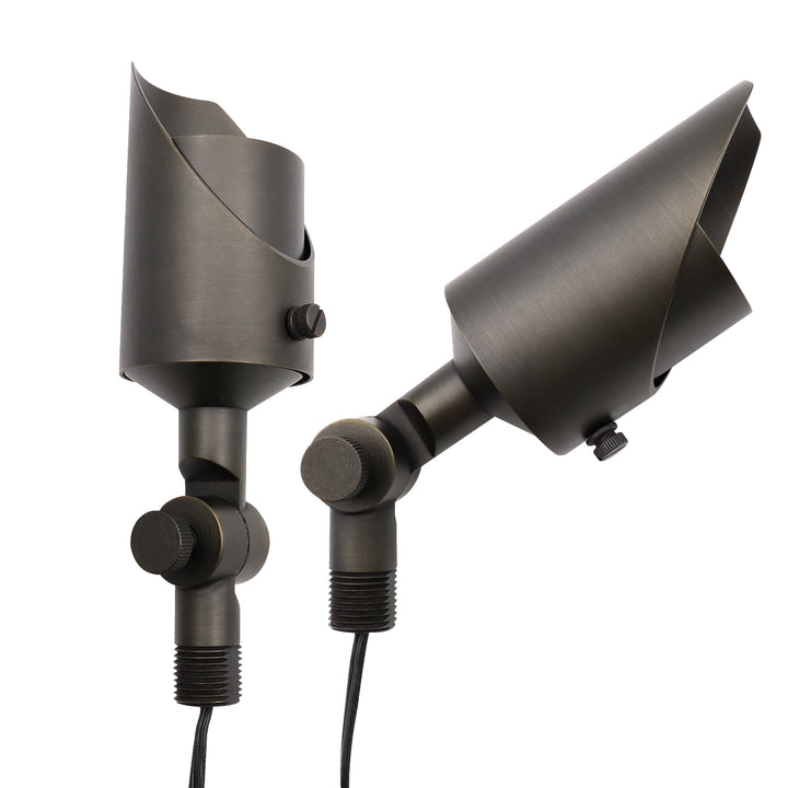 Outdoor Landscape Lighting LED 12V Low Voltage AL07B MR16 Low Voltage Brass Adjustable Directional Spot Light Outdoor Landscape Lighting