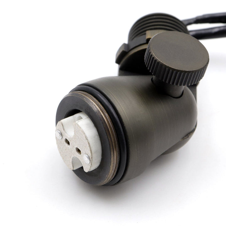 Outdoor Landscape Lighting LED 12V Low Voltage AL14B MR8 Low Voltage Mini Brass Adjustable Directional Spot Light Outdoor Landscape Lighting