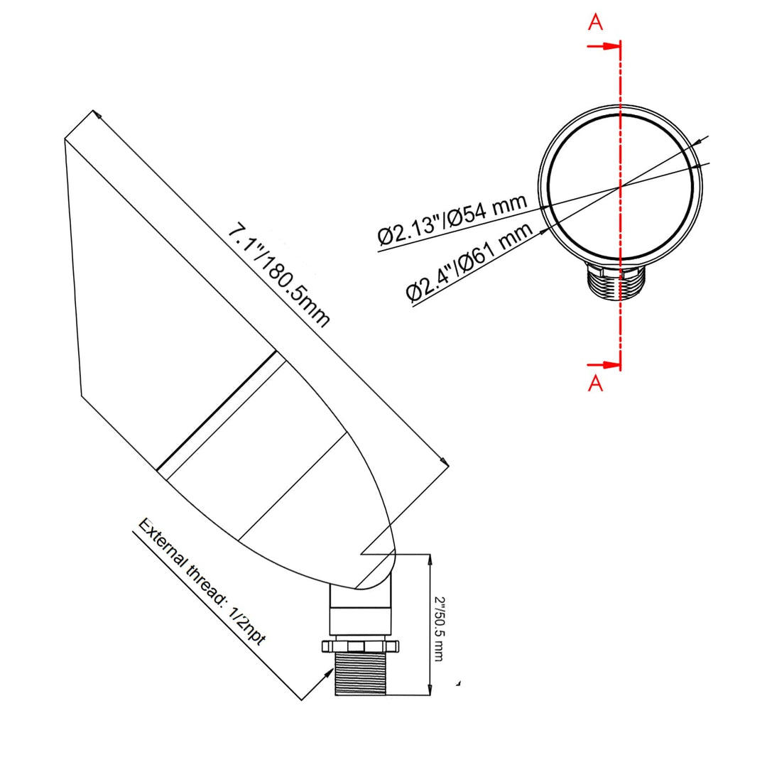 Outdoor Landscape Lighting LED 12V Low Voltage AL15B MR16 Low Voltage Brass Directional Spot Light Outdoor Landscape Lighting