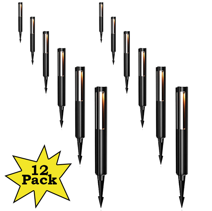 Outdoor Landscape Lighting LED 12V Low Voltage ALP53 Low Voltage Pathway Lights Package Cast Aluminum, 3W 12V AC/DC LED Walkway Lighting 10 Pack