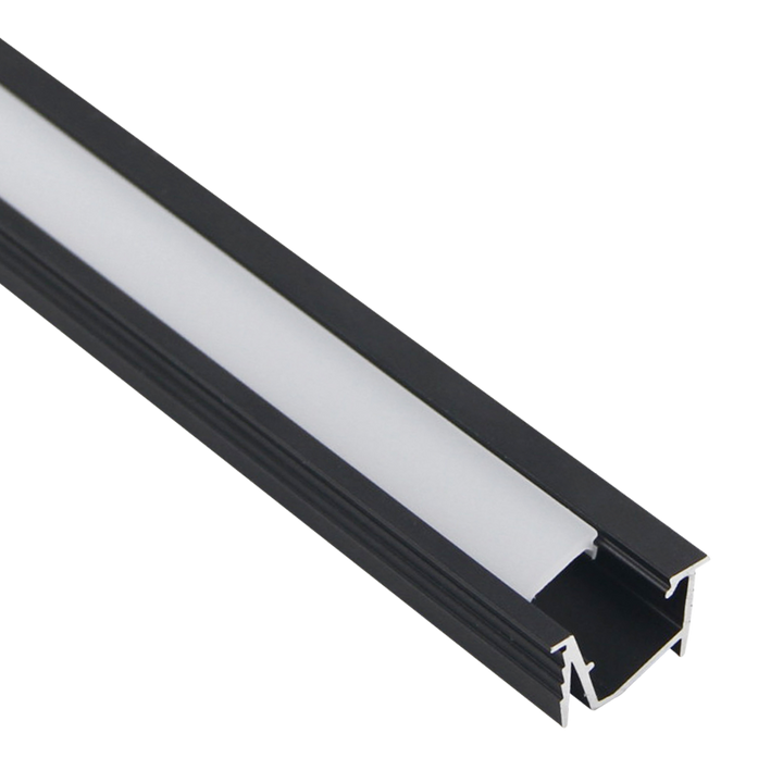 Outdoor Landscape Lighting LED 12V Low Voltage AP42 8 ft Aluminum Channel 0.78″ (W) x .0.45″ (H) for LED Strip Light with Cover and End Caps | 25 Pack