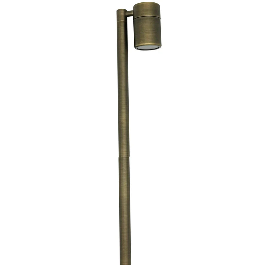 Outdoor Landscape Lighting LED 12V Low Voltage BPLP05 Rondo Brass Adjustable Path Light Low Voltage Outdoor Lighting Antique Brass