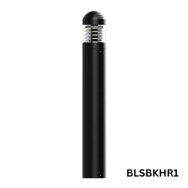 Outdoor Landscape Lighting LED 12V Low Voltage BLSBKHR 42" Black Round 120V Line Voltage Aluminum Bollard Lights Adjustable 14W/19W24W 3CCT 3000K/4000K/5000K 140LM/W Commercial Bollard Path Light Outdoor Lighting with Dusk to Dawn Photocell IP65 Waterproof 1
