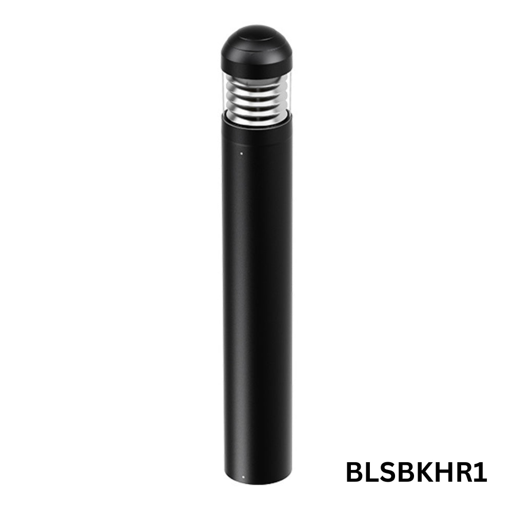 Outdoor Landscape Lighting LED 12V Low Voltage BLSBKHR 42" Black Round 120V Line Voltage Aluminum Bollard Lights Adjustable 14W/19W24W 3CCT 3000K/4000K/5000K 140LM/W Commercial Bollard Path Light Outdoor Lighting with Dusk to Dawn Photocell IP65 Waterproof