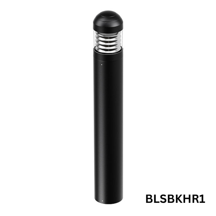 Outdoor Landscape Lighting LED 12V Low Voltage BLSBKHR 42" Black Round 120V Line Voltage Aluminum Bollard Lights Adjustable 14W/19W24W 3CCT 3000K/4000K/5000K 140LM/W Commercial Bollard Path Light Outdoor Lighting with Dusk to Dawn Photocell IP65 Waterproof