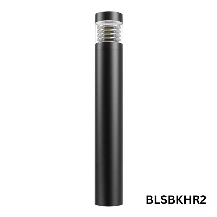 Outdoor Landscape Lighting LED 12V Low Voltage BLSBKHR 42" Black Round 120V Line Voltage Aluminum Bollard Lights Adjustable 14W/19W24W 3CCT 3000K/4000K/5000K 140LM/W Commercial Bollard Path Light Outdoor Lighting with Dusk to Dawn Photocell IP65 Waterproof 3