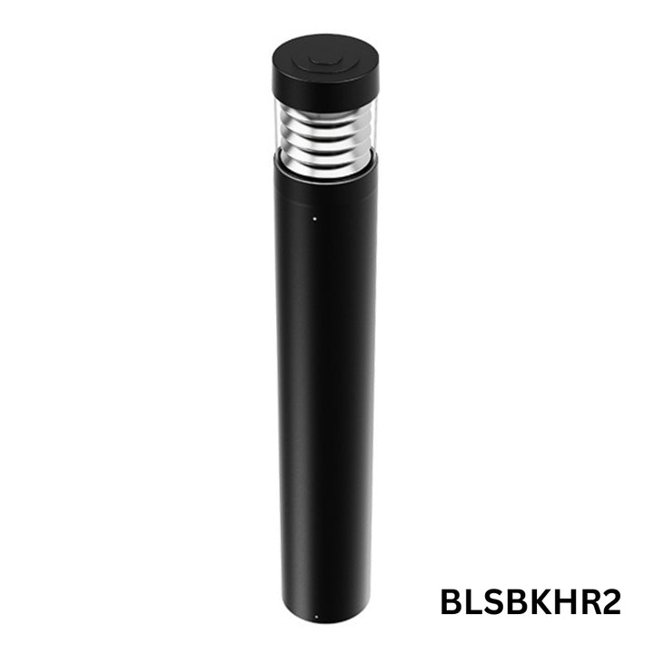 Outdoor Landscape Lighting LED 12V Low Voltage BLSBKHR 42" Black Round 120V Line Voltage Aluminum Bollard Lights Adjustable 14W/19W24W 3CCT 3000K/4000K/5000K 140LM/W Commercial Bollard Path Light Outdoor Lighting with Dusk to Dawn Photocell IP65 Waterproof 2
