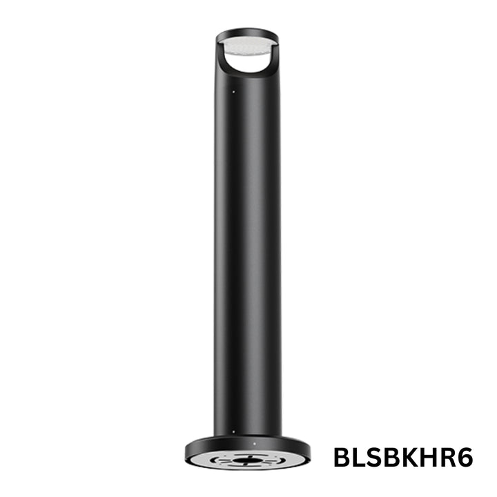 Outdoor Landscape Lighting LED 12V Low Voltage BLSBKHR 42" Black Round 120V Line Voltage Aluminum Bollard Lights Adjustable 14W/19W24W 3CCT 3000K/4000K/5000K 140LM/W Commercial Bollard Path Light Outdoor Lighting with Dusk to Dawn Photocell IP65 Waterproof 6