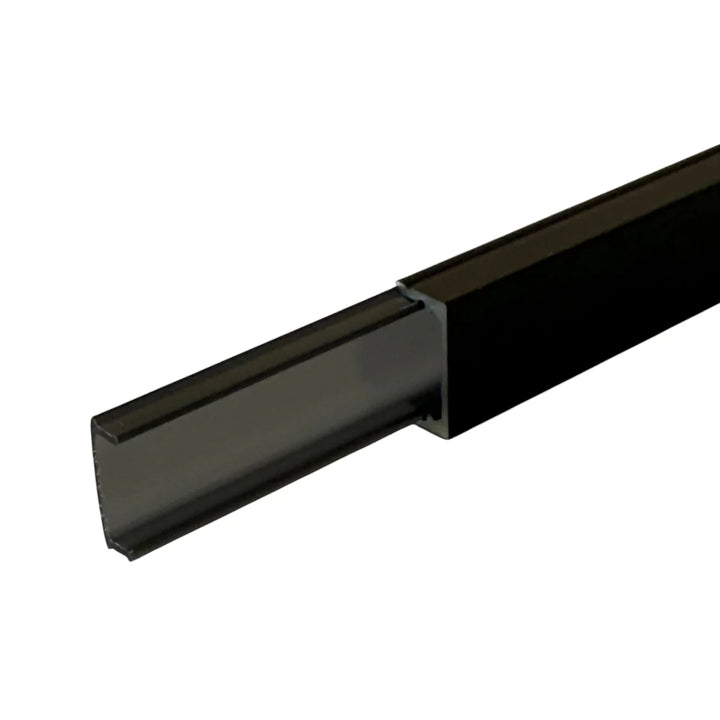 Outdoor Landscape Lighting LED 12V Low Voltage BN252 Rectangular Surface Mounted 8 ft Aluminum Channel 10 Pack for 0.43" LED Strip Light Cover with End Caps