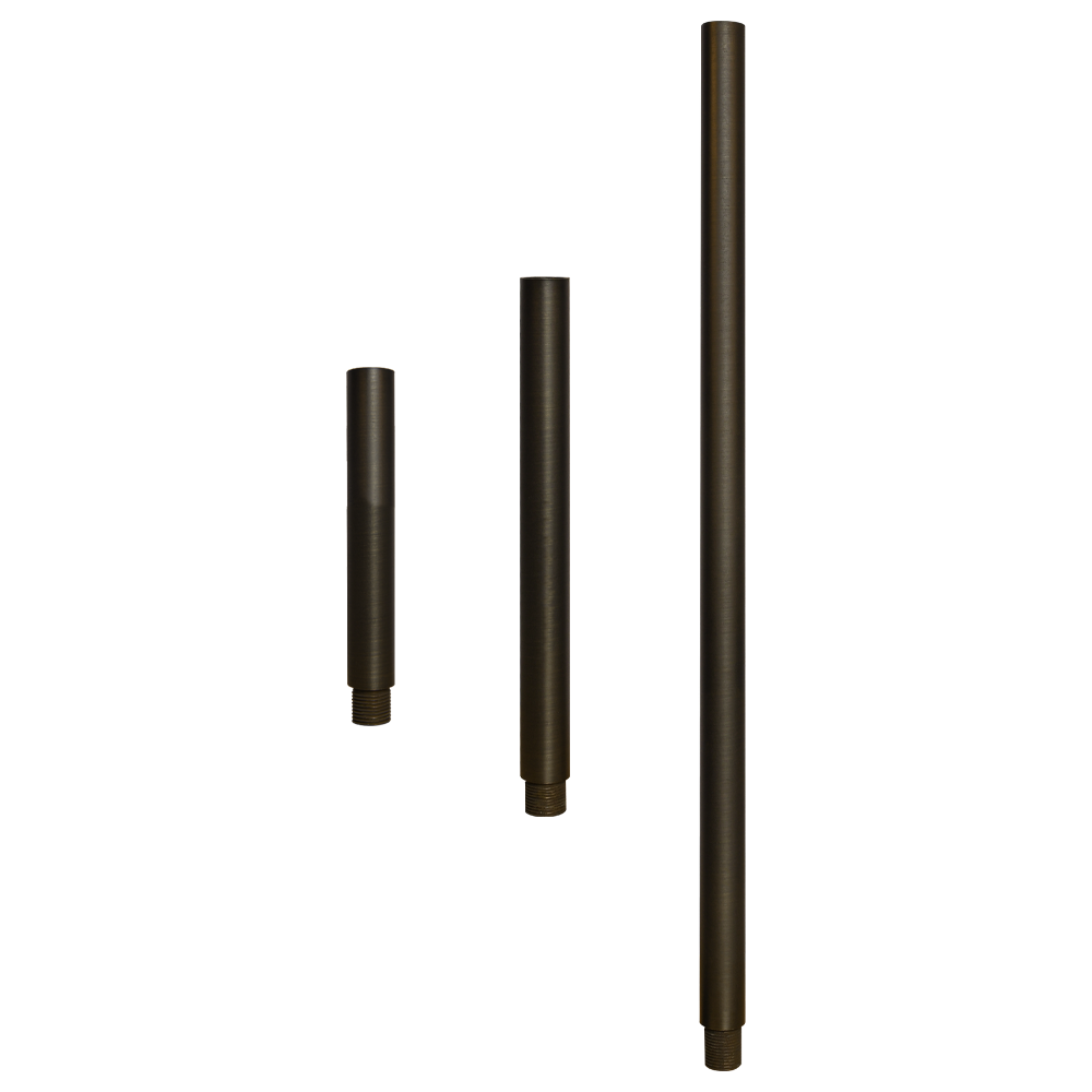 Outdoor Landscape Lighting LED 12V Low Voltage BPE Cast Brass Post Extension 6", 12" or 24" | Landscape Lighting Accessory