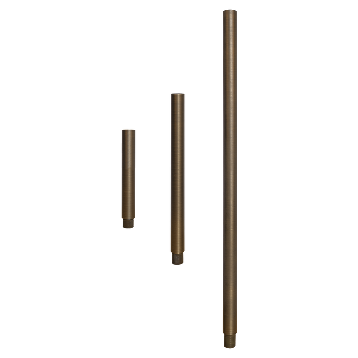 Outdoor Landscape Lighting LED 12V Low Voltage BPE Cast Brass Post Extension 6", 12" or 24" | Landscape Lighting Accessory