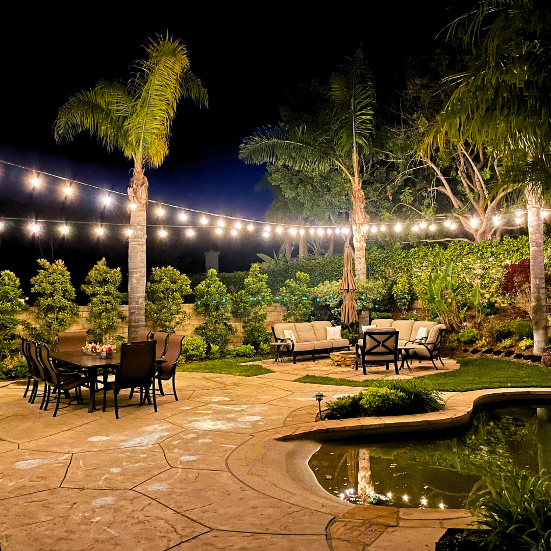 Outdoor Landscape Lighting LED 12V Low Voltage SL101 LED 12V Low Voltage Bistro String Lights 48 FT Outdoor Weatherproof 12V Edison Bulbs