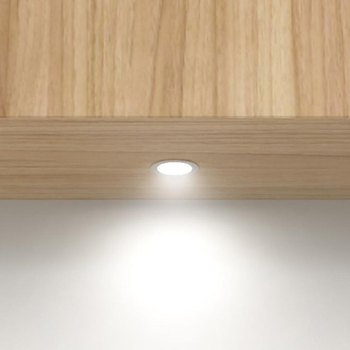 Outdoor Landscape Lighting LED 12V Low Voltage CB07 4x/8x/12x Package Round 1.8W DC12V Low Voltage LED Dimmable Cast Aluminum Recessed Cabinet Light Down Lighting Fixture