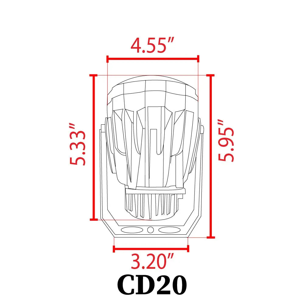 Outdoor Landscape Lighting LED 12V Low Voltage CD20 Cast Aluminum Spotlight | 20W Integrated LED 12V Low Voltage Landscape Light