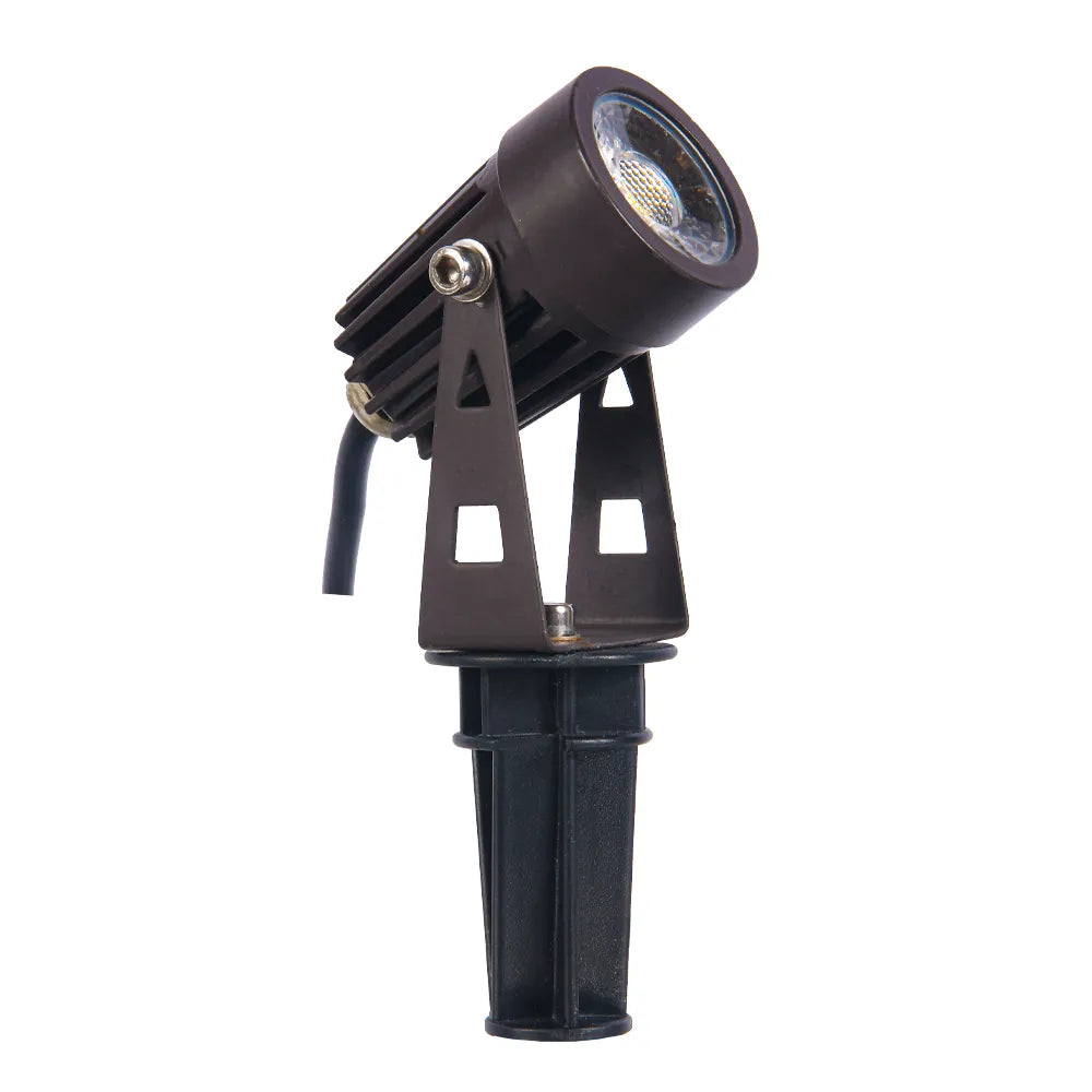 Outdoor Landscape Lighting LED 12V Low Voltage CD43 Cast Aluminum Spotlight | 5W 3000K Warm White Integrated LED 12V Low Voltage Landscape Light