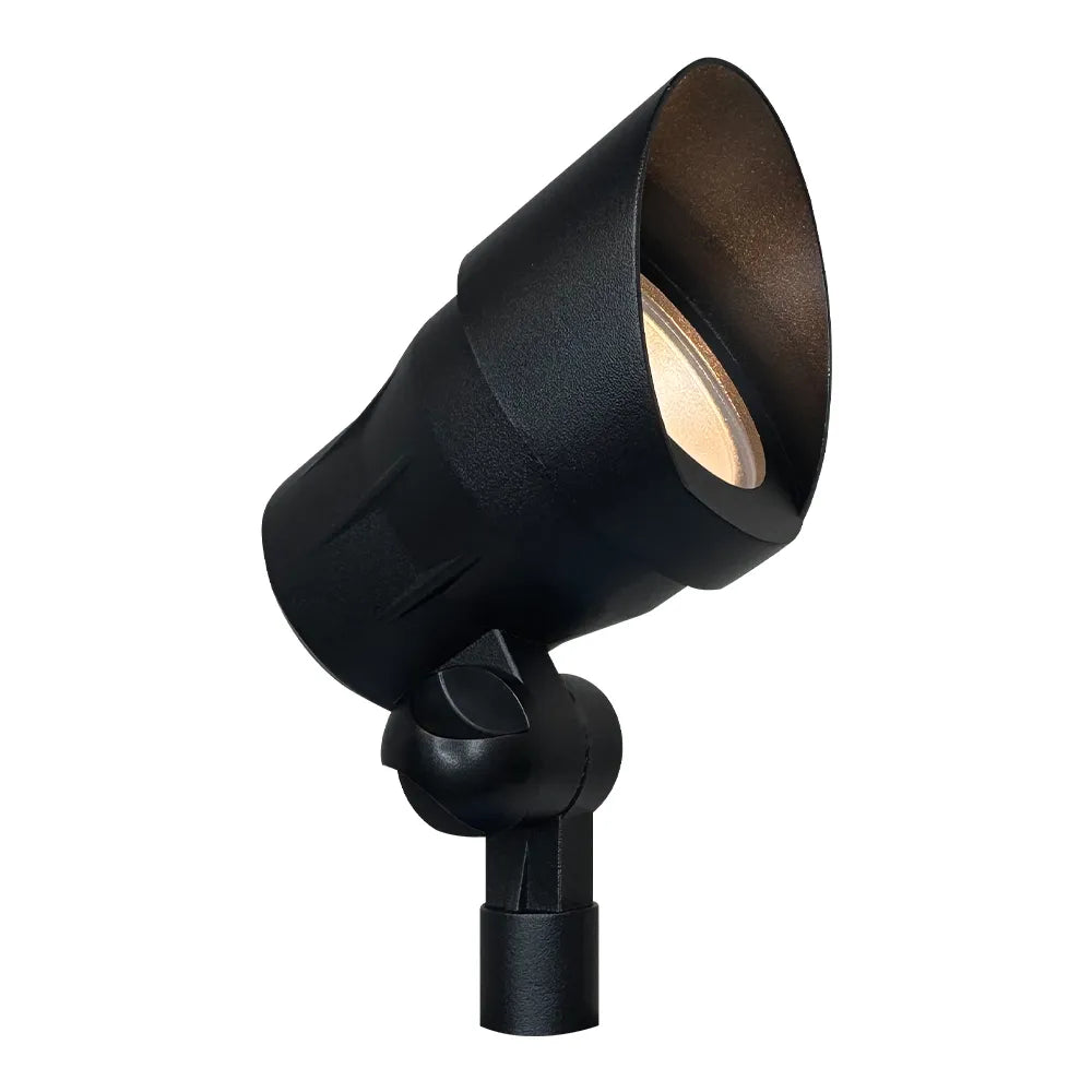 Outdoor Landscape Lighting LED 12V Low Voltage CD45 Cast Aluminum Spotlight | 5W 3000K Warm White Integrated LED 12V Low Voltage Landscape Light