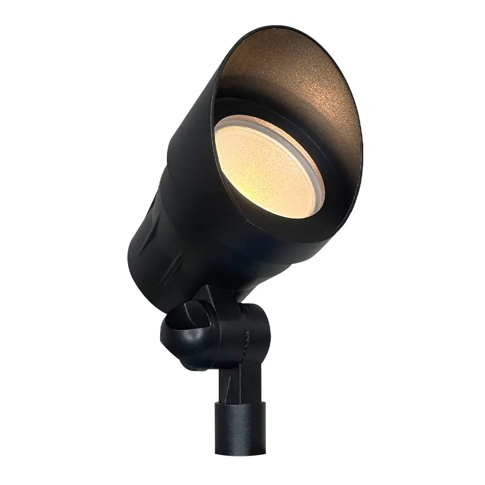 Outdoor Landscape Lighting LED 12V Low Voltage CD45 4x/8x/12x Package 12V Low Voltage Black 3000K Warm White Integrated LED Directional Up Light Outdoor Aluminum Spotlight