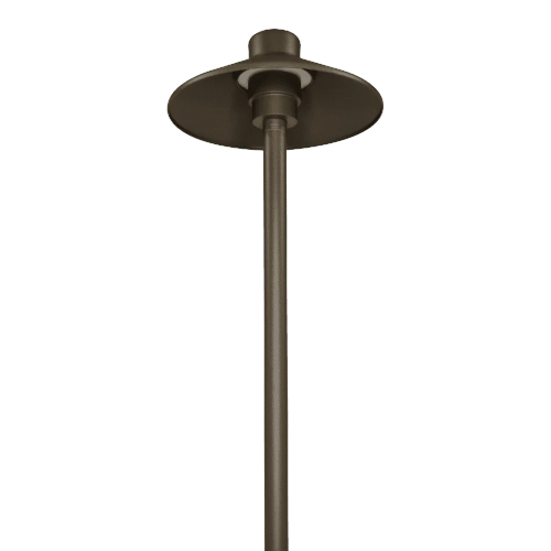 Outdoor Landscape Lighting LED 12V Low Voltage CDPA50 3W 12V Low Voltage Smooth Hat 3000K Warm White Integrated LED Low Voltage Aluminum Path Light