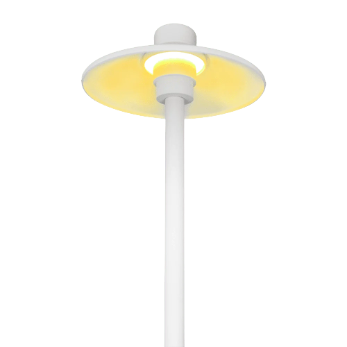 Outdoor Landscape Lighting LED 12V Low Voltage CDPA50 3W 12V Low Voltage Smooth Hat 3000K Warm White Integrated LED Low Voltage Aluminum Path Light