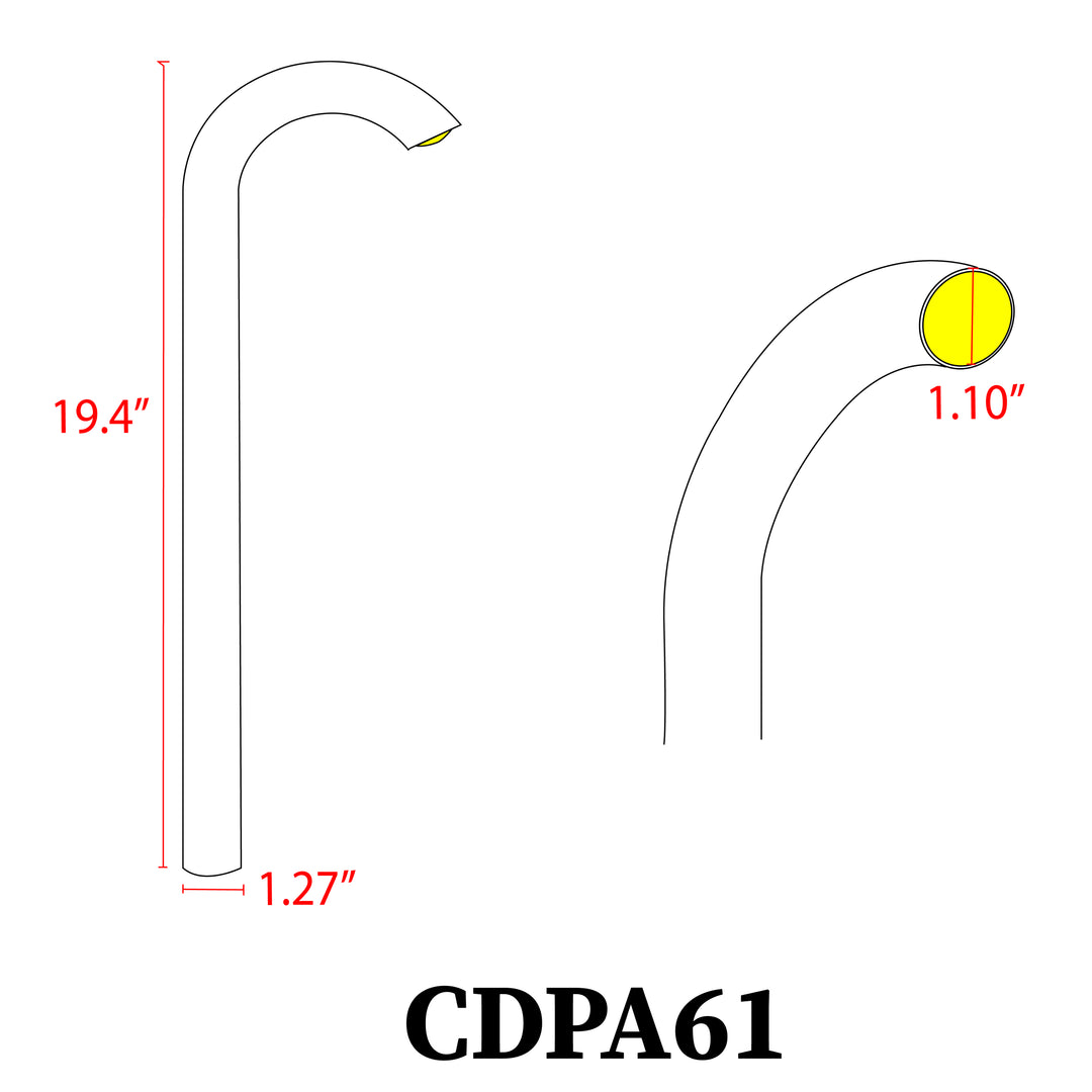Outdoor Landscape Lighting LED 12V Low Voltage CDPA61 Cast Aluminum Path Light | 5W 3000K Warm White Integrated LED 12V Low Voltage Landscape Light