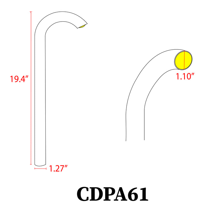 Outdoor Landscape Lighting LED 12V Low Voltage CDPA61 Cast Aluminum Path Light | 5W 3000K Warm White Integrated LED 12V Low Voltage Landscape Light