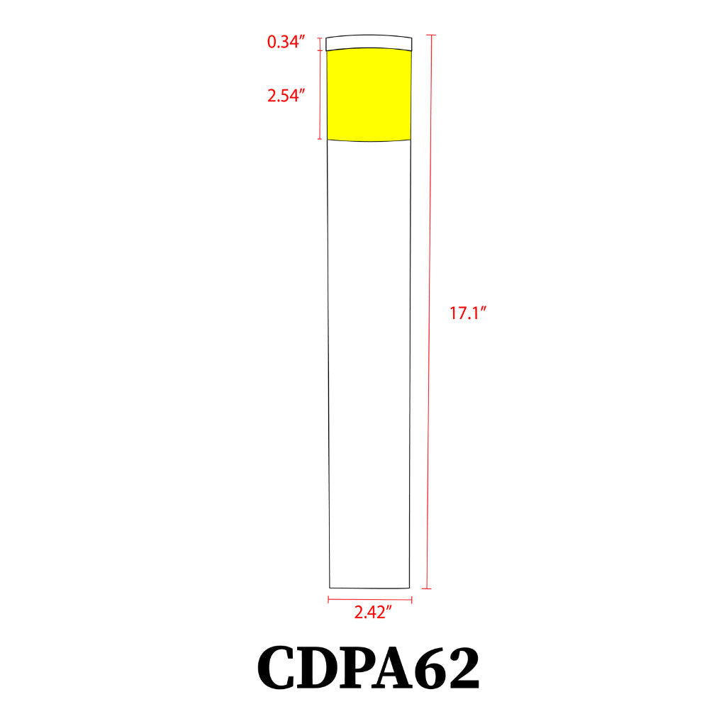 Outdoor Landscape Lighting LED 12V Low Voltage CDPA62 Cast Aluminum Path Light | 3W 3000K Warm White Integrated LED 12V Low Voltage Landscape Light