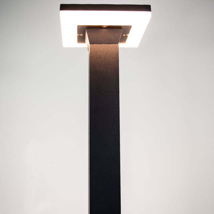 Outdoor Landscape Lighting LED 12V Low Voltage CDPA63 4x/8x/12x Package 12W Bollard Aluminumm Pathway Lighting LED Square Top Modern 12V Low Voltage