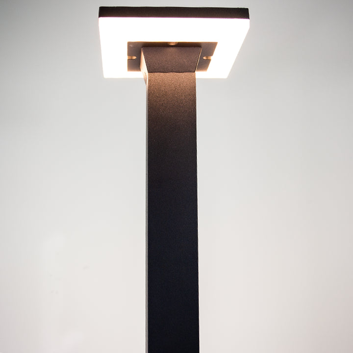 Outdoor Landscape Lighting LED 12V Low Voltage CDPA63 4x/8x/12x Package 12W Bollard Aluminumm Pathway Lighting LED Square Top Modern 12V Low Voltage