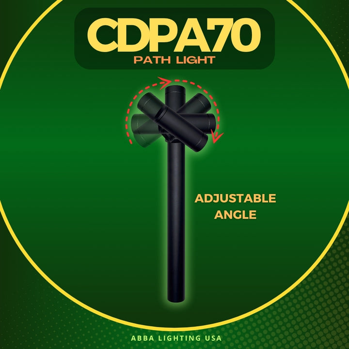 Outdoor Landscape Lighting LED 12V Low Voltage CDPA70 3W 3000K Warm White Integrated LED Adjustable Aluminum Directional Bollard Path Light 12V Low Voltage Outdoor Landscape Lighting