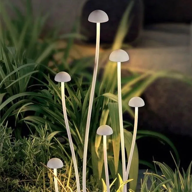 Outdoor Landscape Lighting LED 12V Low Voltage CDPA71 12V Mushroom Aluminum 3000K Warm White Integrated LED 12V Low Voltage Path Light