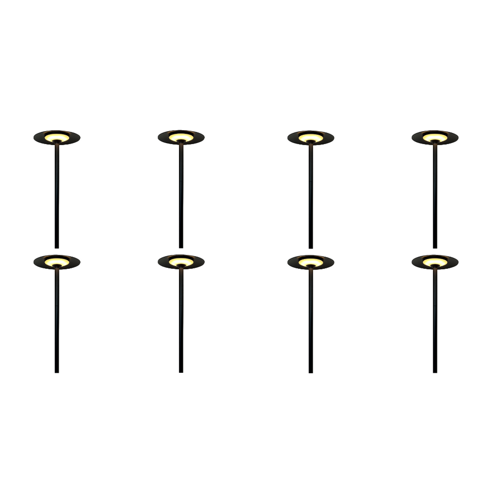 Outdoor Landscape Lighting LED 12V Low Voltage CDPA73 4x/8x/12x Package 6W 3000K Heavy Duty Cast Aluminum 12V Low Voltage Adjustable LED Outdoor Landscape Path Light 8 Pack