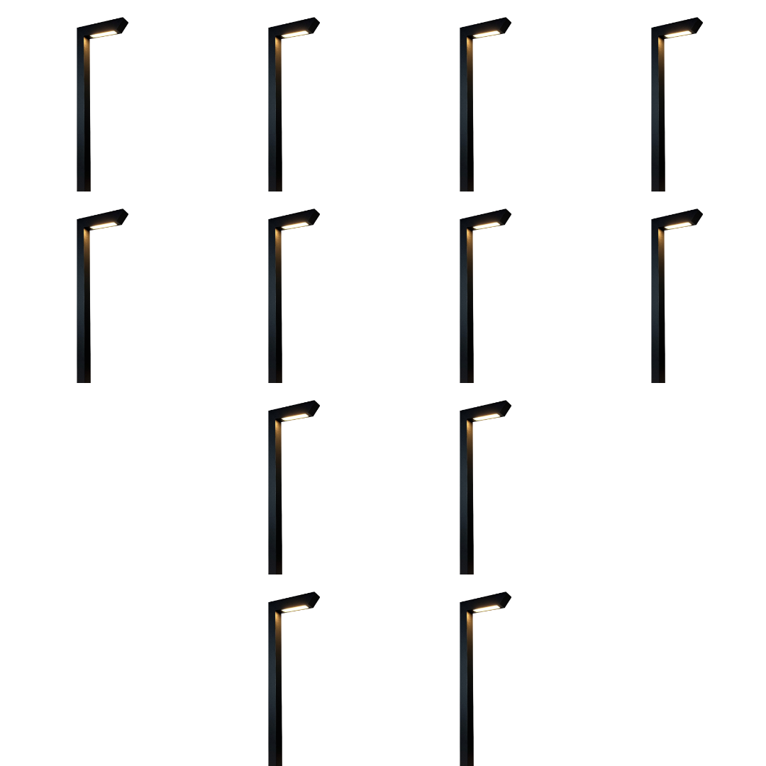 Outdoor Landscape Lighting LED 12V Low Voltage CDPA75 4x/8x/12x Package 5W Heavy Duty Cast Aluminum LED 12V Low Voltage Outdoor Landscape 3 Customizable Color Temperature Path Light 12 Pack