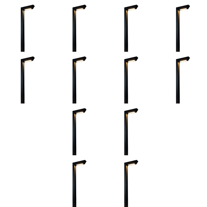 Outdoor Landscape Lighting LED 12V Low Voltage CDPA75 4x/8x/12x Package 5W Heavy Duty Cast Aluminum LED 12V Low Voltage Outdoor Landscape 3 Customizable Color Temperature Path Light 12 Pack