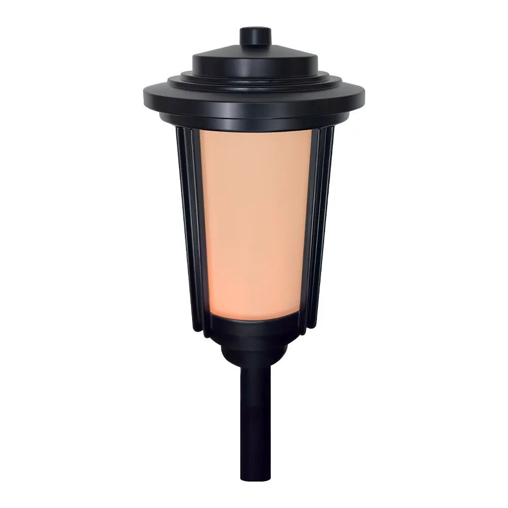 Outdoor Landscape Lighting LED 12V Low Voltage CDPA76 Heavy Duty Cast Aluminum 1.7W Integrated LED Outdoor Landscape 2200K Color Tiki Torch Tall Path Light
