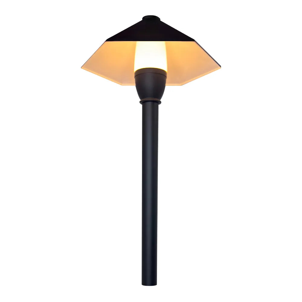Outdoor Landscape Lighting LED 12V Low Voltage CDPA78 4x/8x/12x Package 3W 12V AC/DC Low Voltage Hexagon Umbrella Hat 5CCT Integrated LED Aluminum Path Light