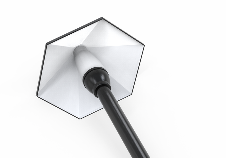 Outdoor Landscape Lighting LED 12V Low Voltage CDPA78 3W 12V AC/DC Low Voltage Hexagon Umbrella Hat 5CCT Integrated LED Aluminum Path Light