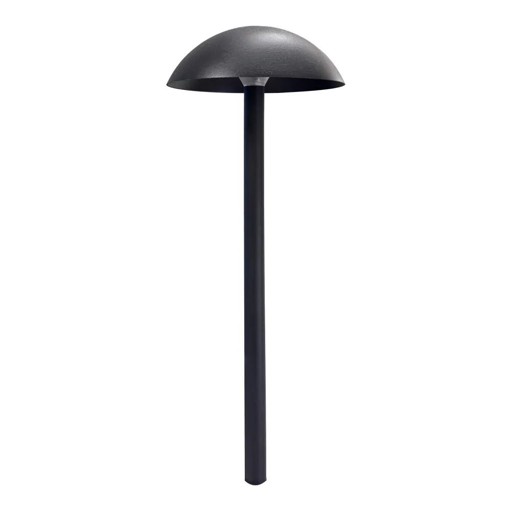 Outdoor Landscape Lighting LED 12V Low Voltage CDPA80 5W 12V AC/DC Low Voltage Dome Mushroom Hat 3000K Integrated LED Aluminum Path Light