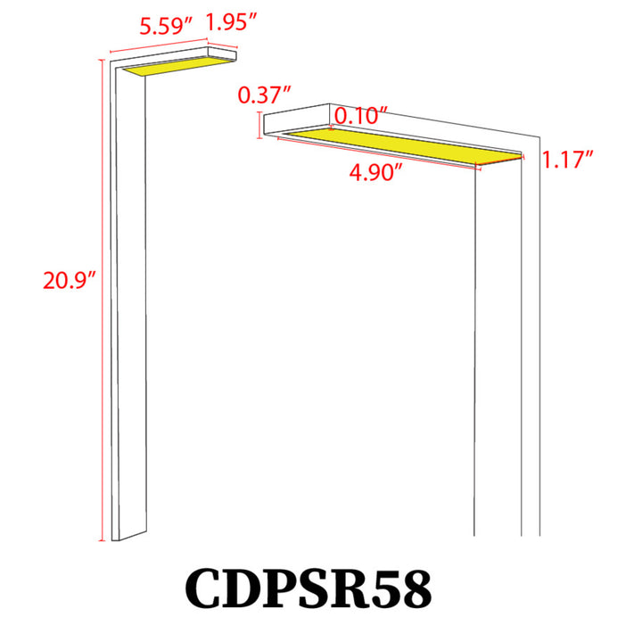 Outdoor Landscape Lighting LED 12V Low Voltage CDPSR58 4x/8x/12x Package Wi-Fi Smart RGBCW 3W Stainless Steel 12V Low Voltage Directional Pathway Light LED Bollard Landscape Lighting