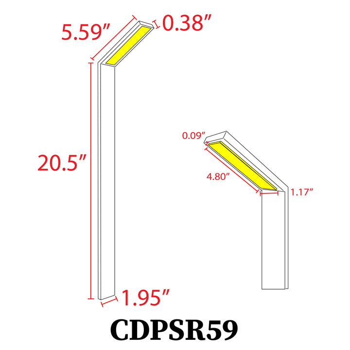 Outdoor Landscape Lighting LED 12V Low Voltage CDPSR59 4x/8x/12x Package Wi-Fi Smart RGBCW 3W Stainless Steel 12V Low Voltage Directional Pathway Light LED Bollard Landscape Lighting