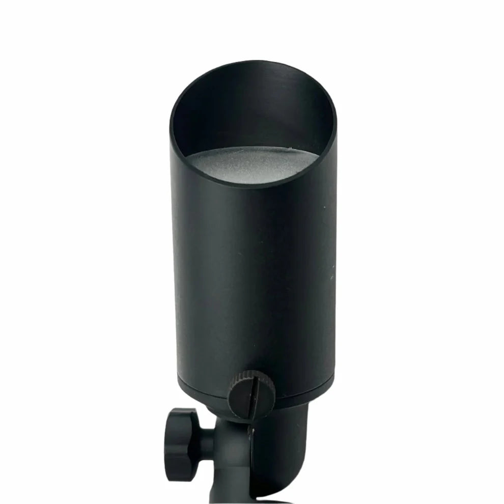 Outdoor Landscape Lighting LED 12V Low Voltage SPBP08 Mortirolo Black Brass Spotlight Low Voltage Outdoor Lighting