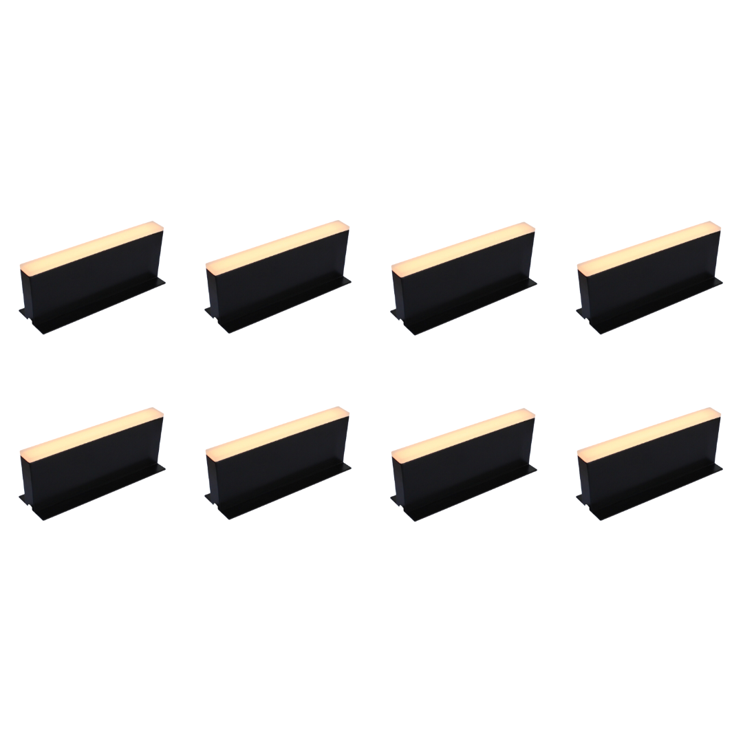 Outdoor Landscape Lighting LED 12V Low Voltage CRG32 4x/8x/12x Package Paver Well Light - Heavy Duty Cast Aluminum, IP65 2W AC/DC 12V Low Voltage COB 3000K 8 Pack
